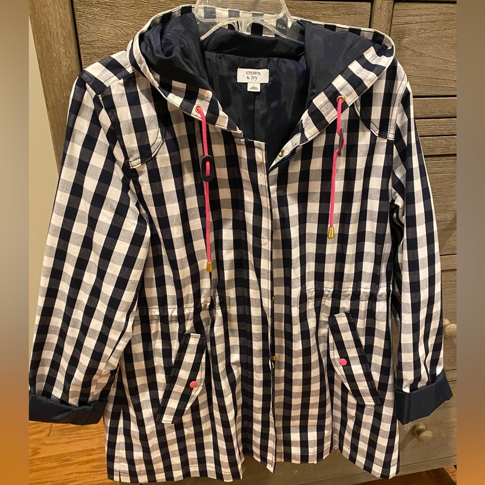 Crown & Ivy Gingham Jacket